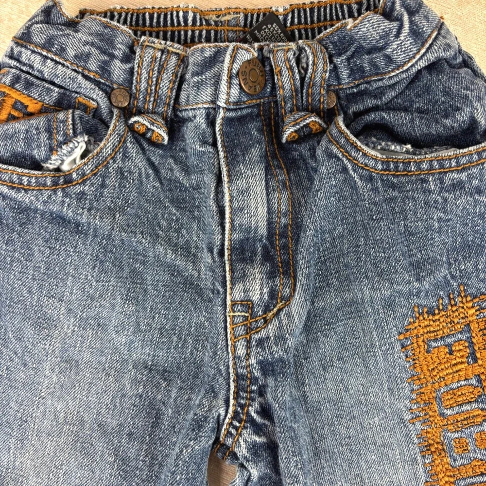 Fubu The Collection Toddler Straight Leg Embroidered Jeans Kids Sz 2T